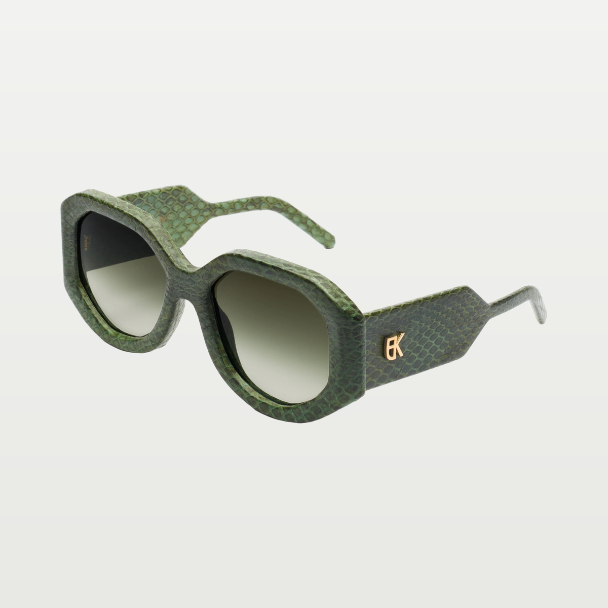Emmanuelle Khanh Sunglasses ANCORA — GREEN SNAKE