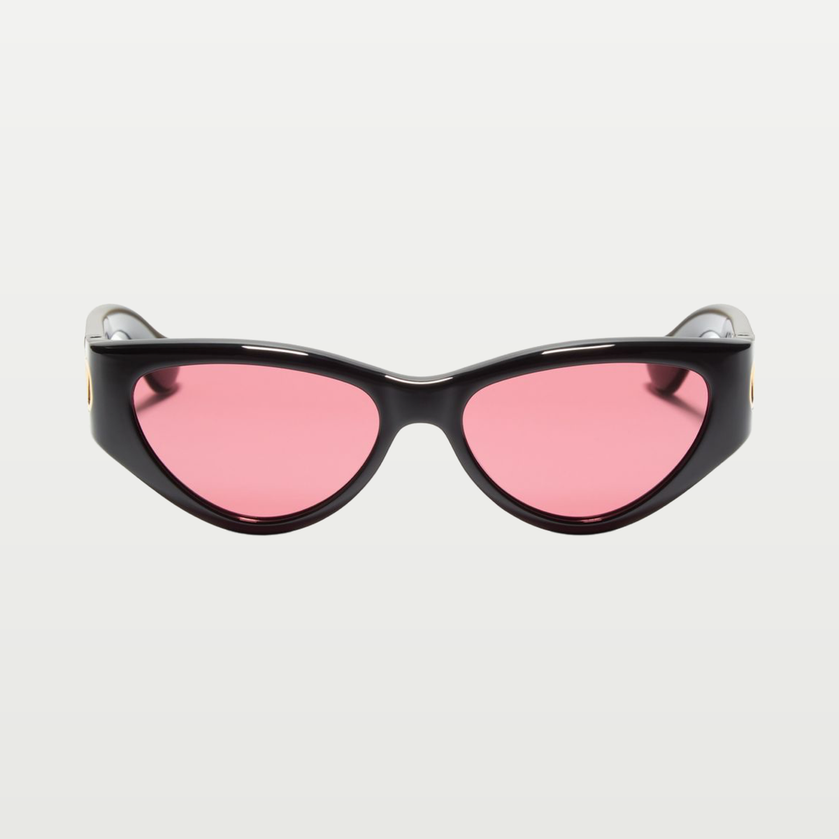 Valentino Cat-Eye Acetate Eyewear — BLACK/RED