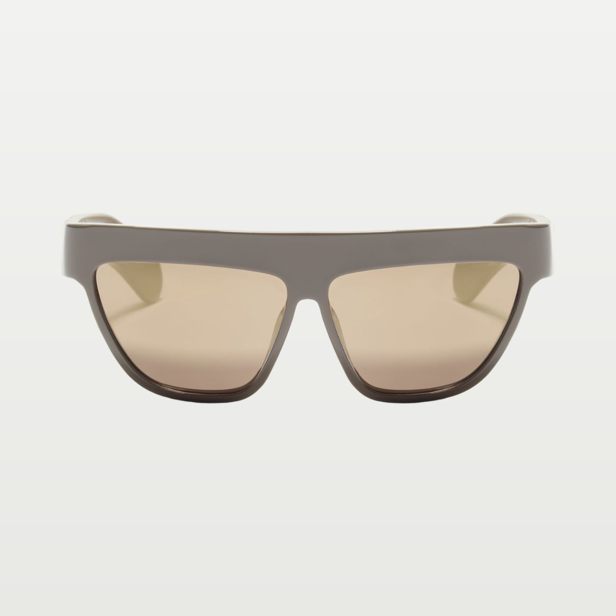Valentino Geometric Acetate Eyewear — BROWN/BRONZE