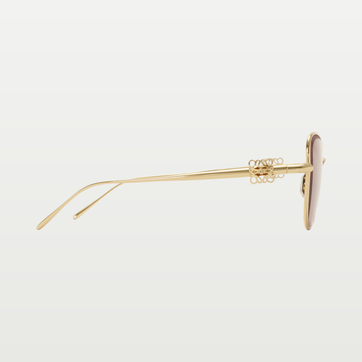 LOEWE Anagram Bombé Butterfly sunglasses in Dark Rust