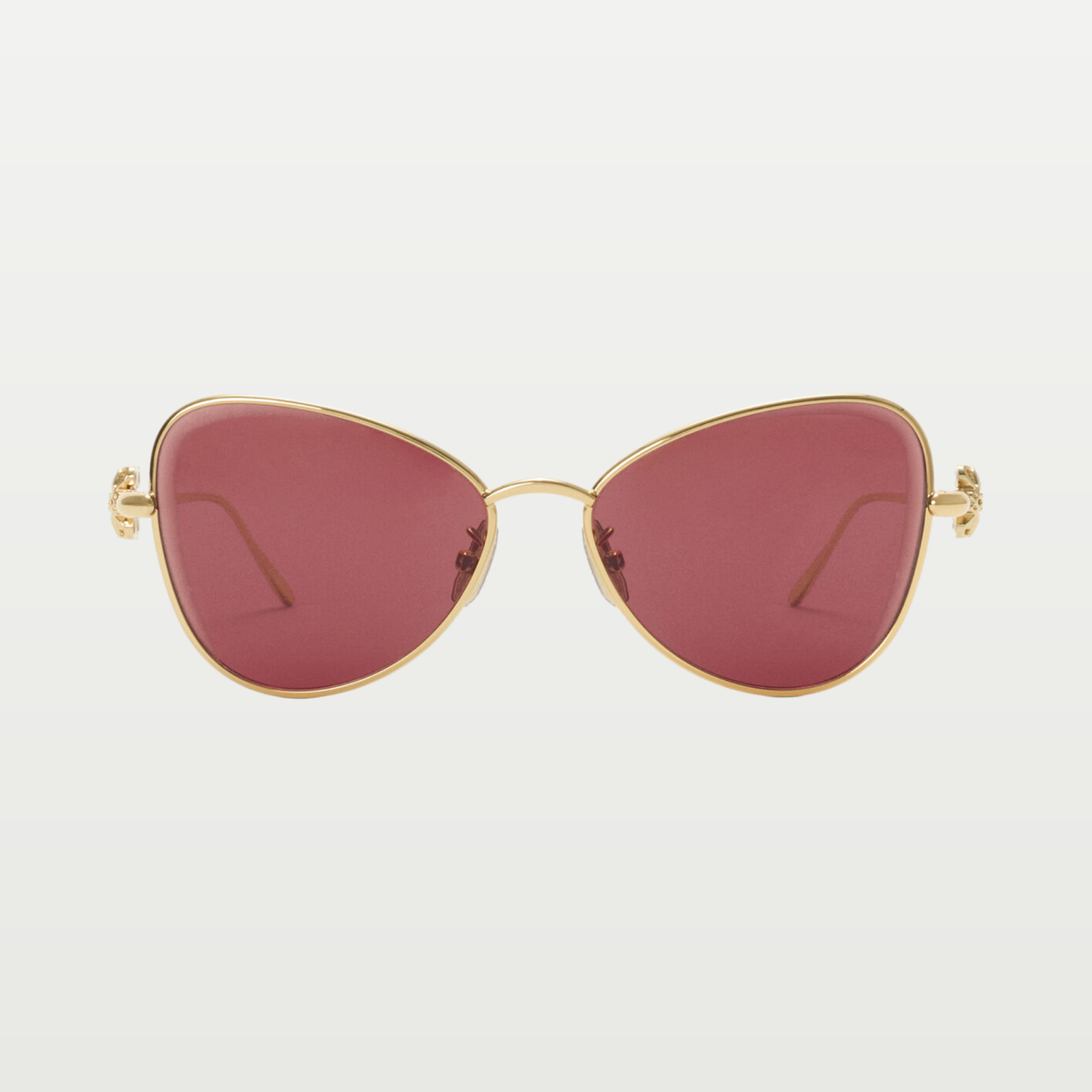 LOEWE Anagram Bombé Butterfly sunglasses in Dark Rust