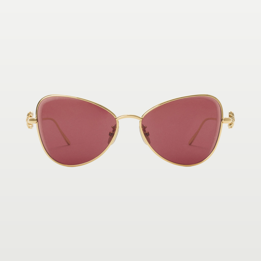 LOEWE Anagram Bombé Butterfly sunglasses in Dark Rust