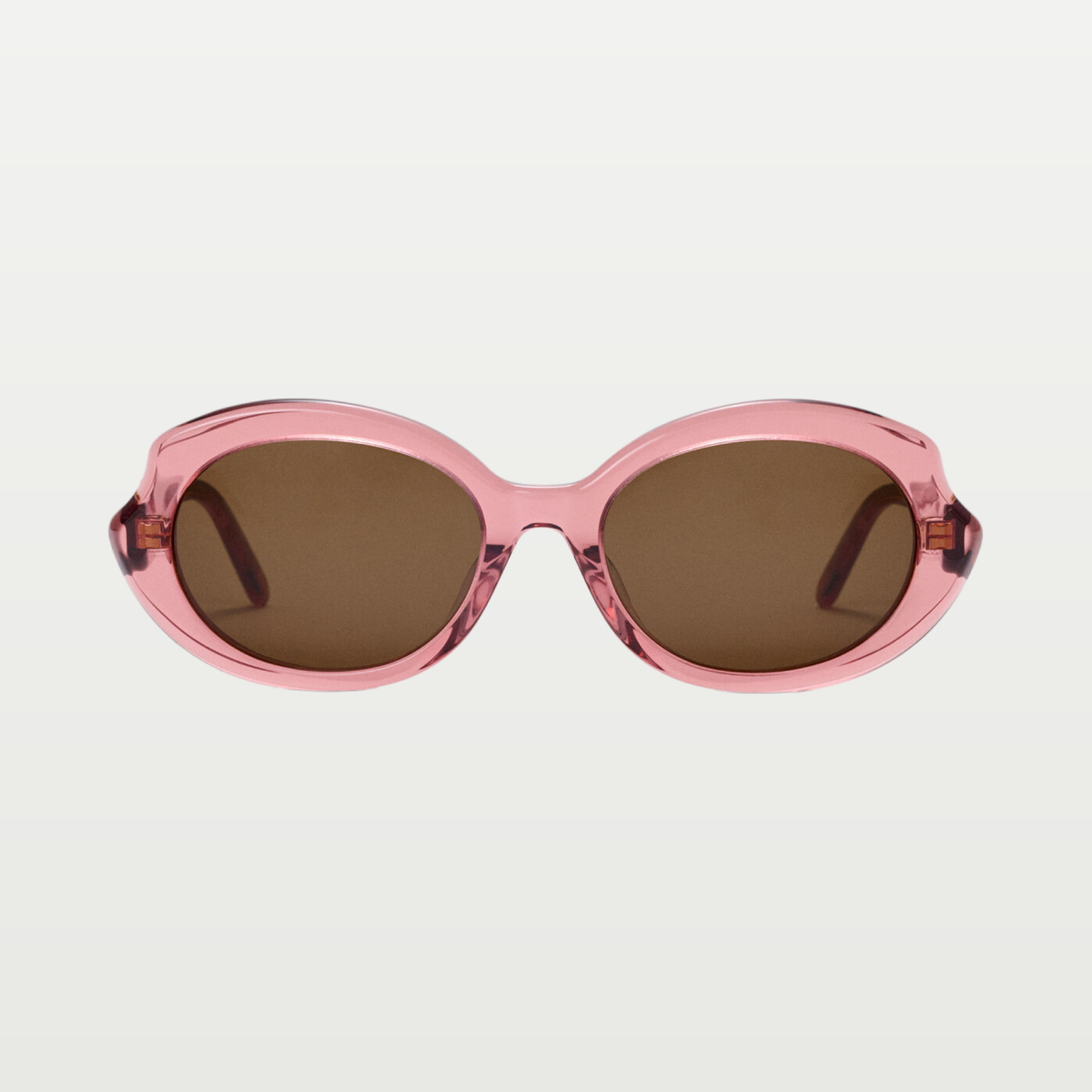 LOEWE Mini Oval Slim sunglasses in Transparent Coral