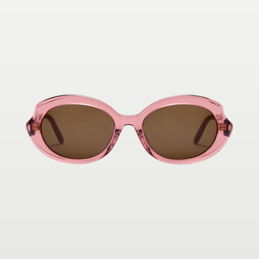 LOEWE Mini Oval Slim sunglasses in Transparent Coral
