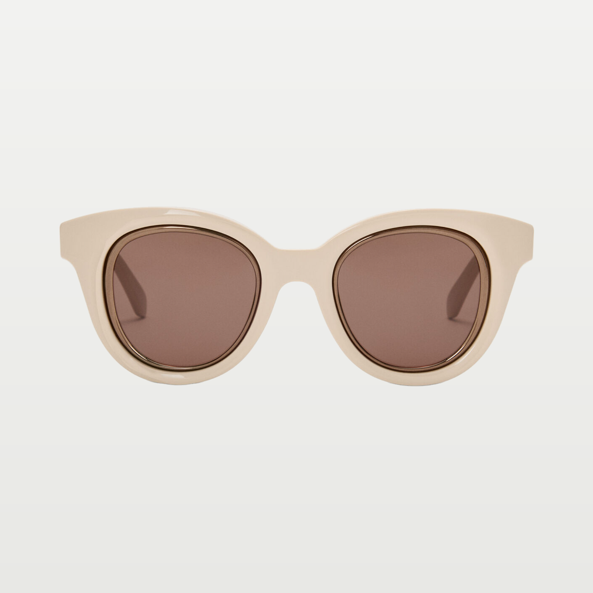 LOEWE Mini Anagram Butterfly sunglasses in Cream