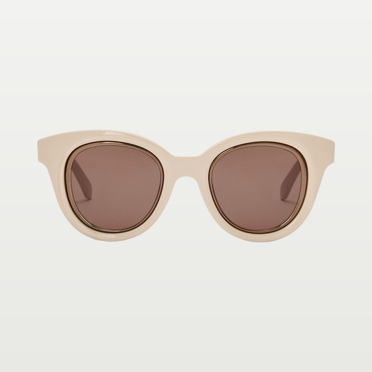 LOEWE Mini Anagram Butterfly sunglasses in Cream