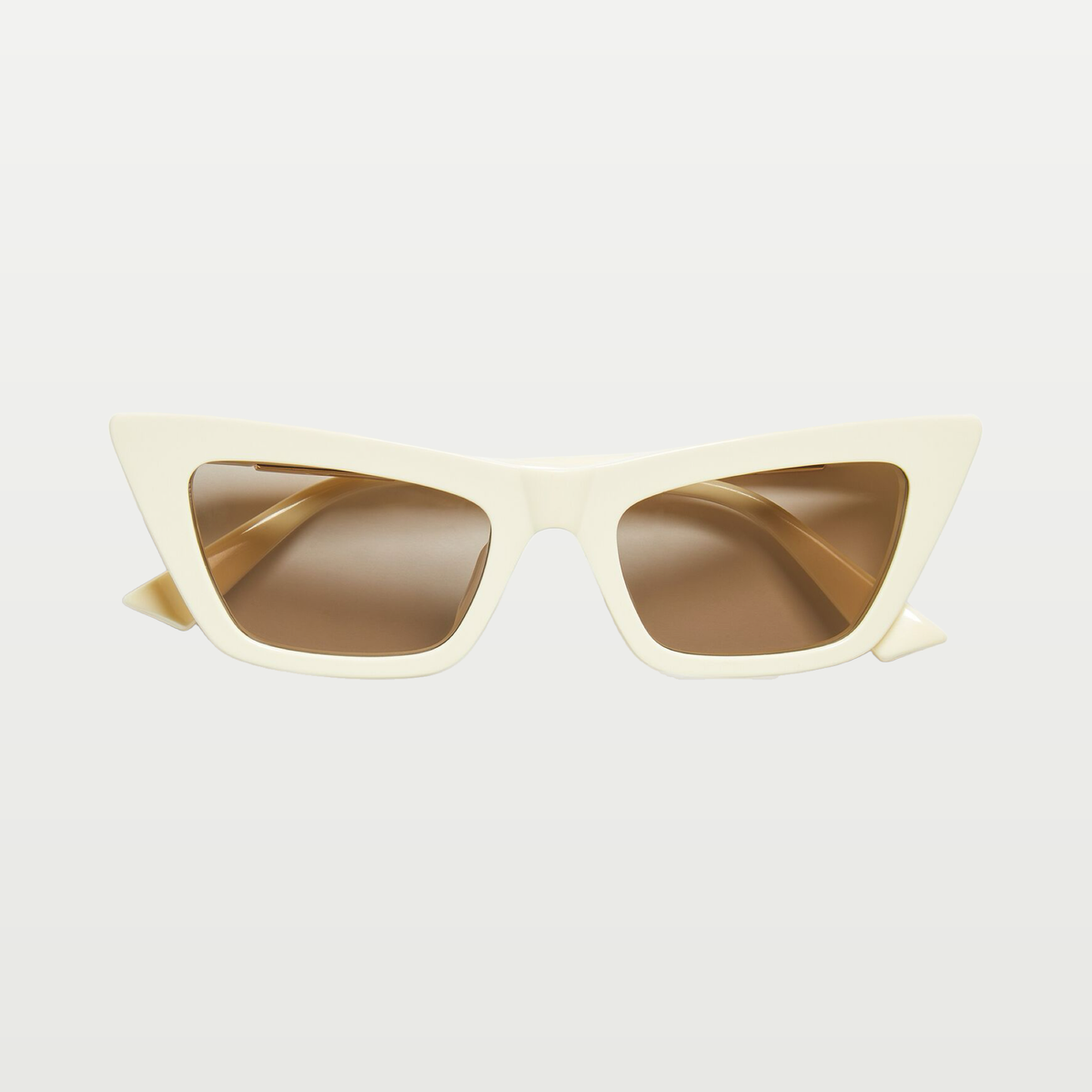 Bottega Veneta Snap Cat Eye Sunglasses in Beige/brown