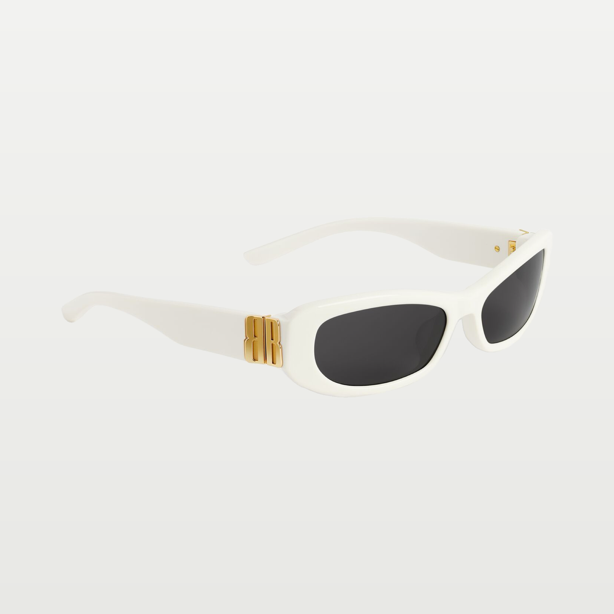 Balenciaga Women's Cosmo Rectangle Sunglasses in Off White
