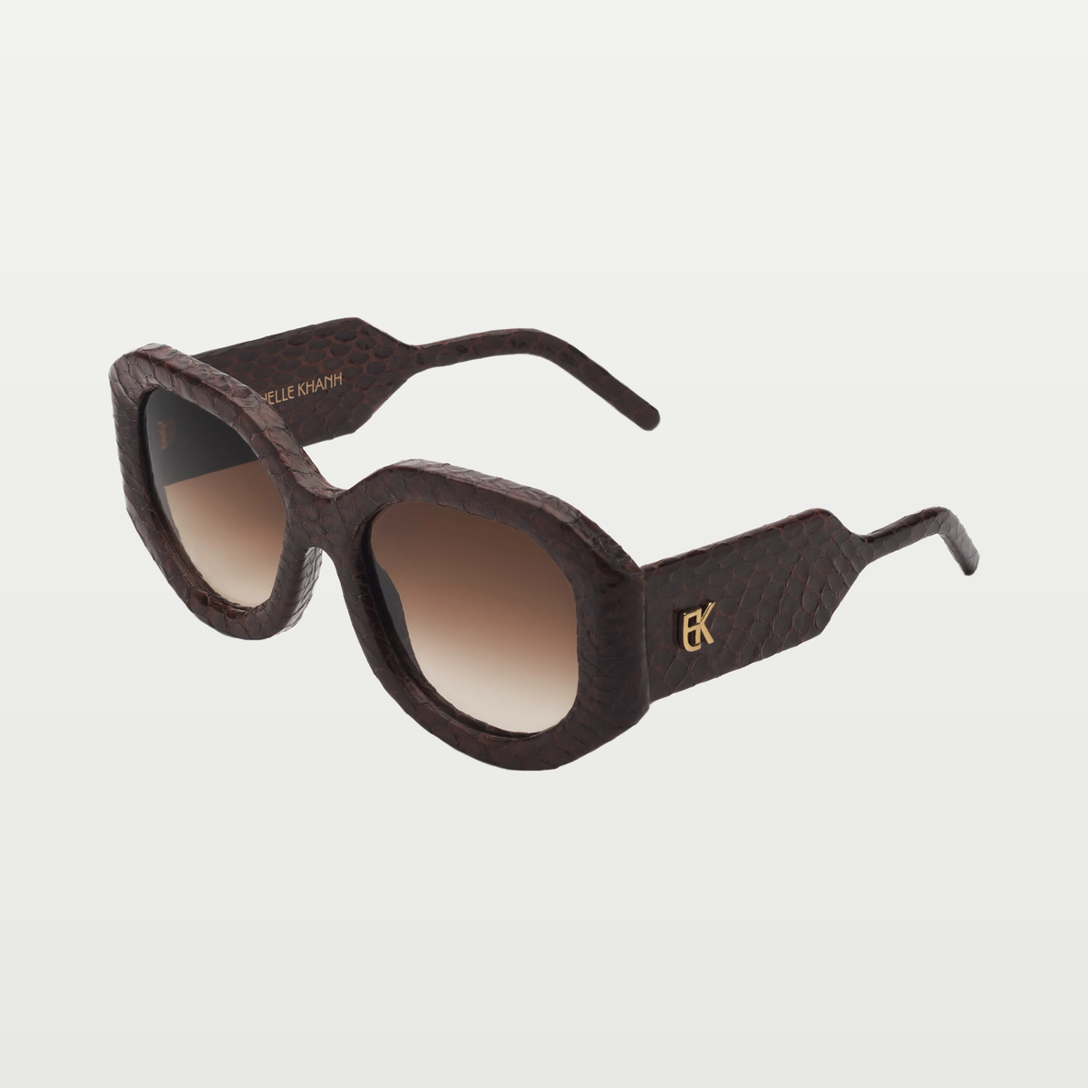 Emmanuelle Khanh Sunglasses ANCORA — BROWN SNAKE