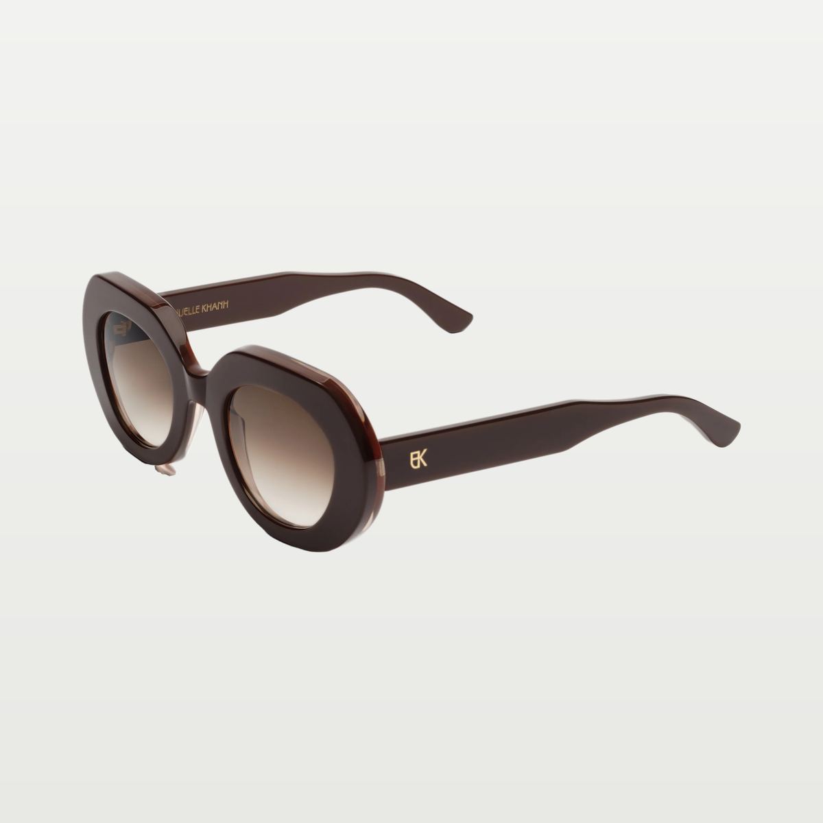 Emmanuelle Khanh Sunglasses LOVE — CHOCOLATE LACQUER