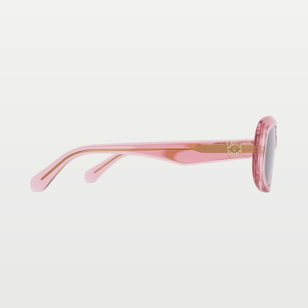LOEWE Mini Anagram Steps Rectangular sunglasses in Transparent Pink