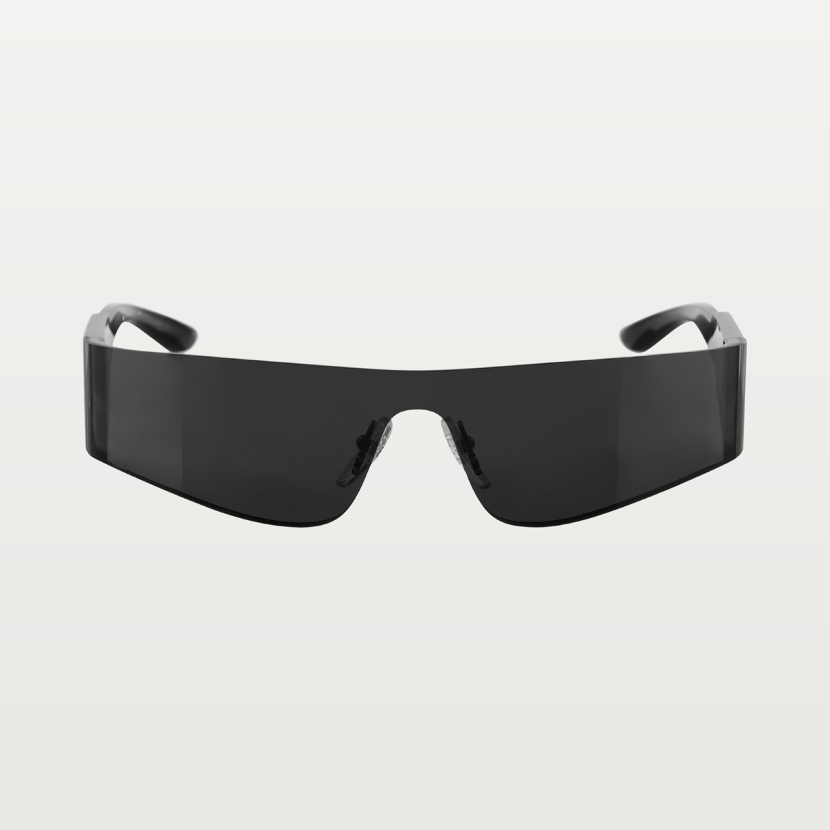 Balenciaga Mono Rectangle Sunglasses in Black