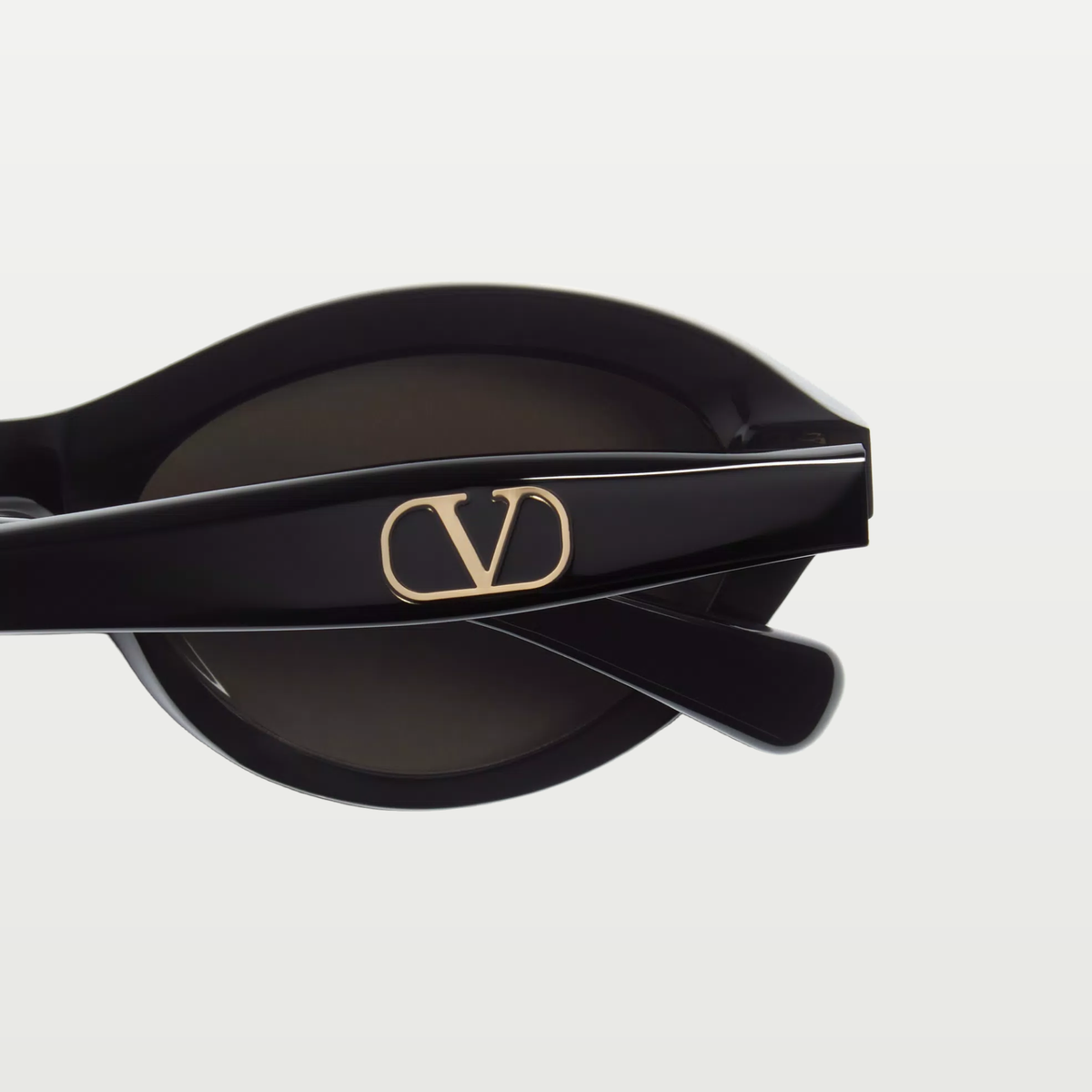 Valentino Cat-Eye Acetate Eyewear — BLACK/GRAY