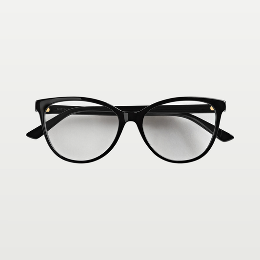 Bottega Veneta Classic Cat Eye Eyeglasses in Black/transparent