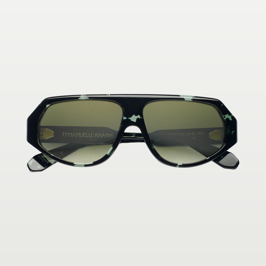 Emmanuelle Khanh Sunglasses OZONE — GREEN SHINE