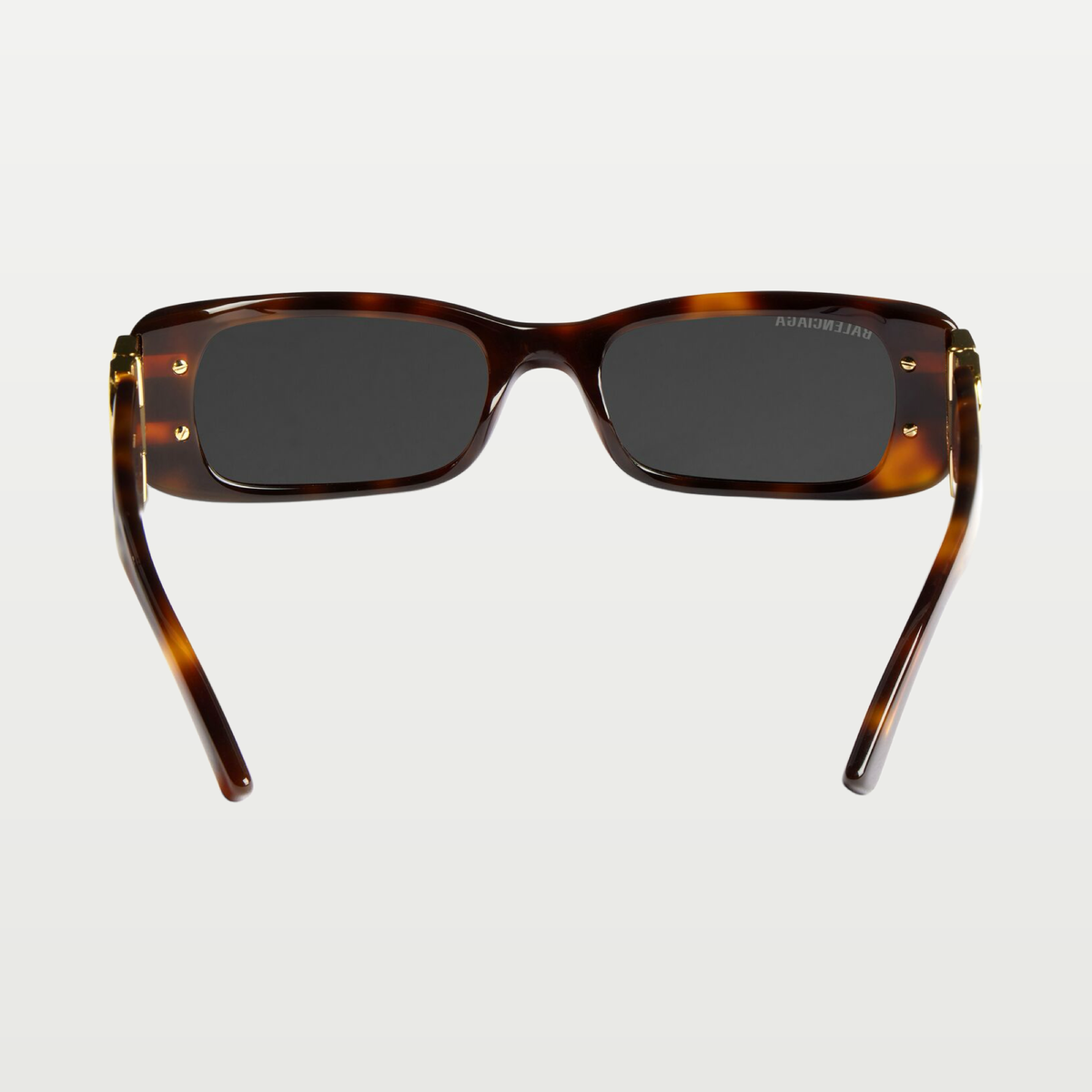 Balenciaga Women's Dynasty Rectangle Sunglasses in Mid Havana