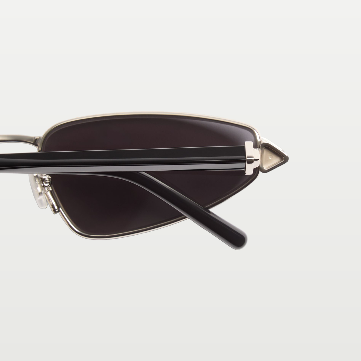 Valentino Metal Cat-Eye Eyewear — SILVER/BLACK/GREY
