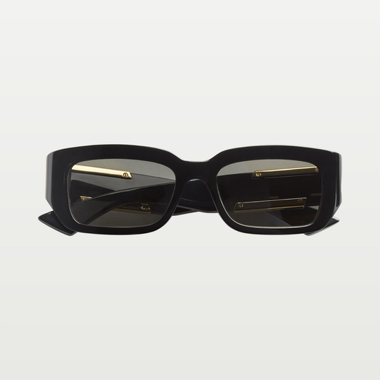 Bottega Veneta Dash Rectangular Sunglasses in Black/grey
