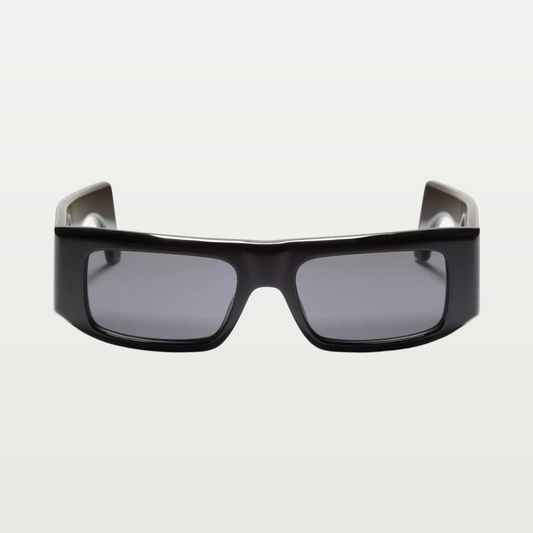 Valentino Rectangular Acetate Eyewear — BLACK/GRAY