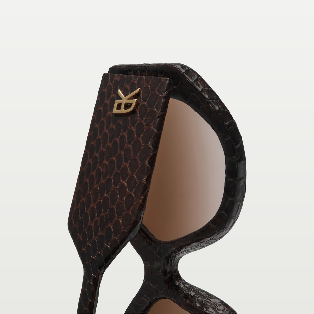 Emmanuelle Khanh Sunglasses ANCORA — BROWN SNAKE