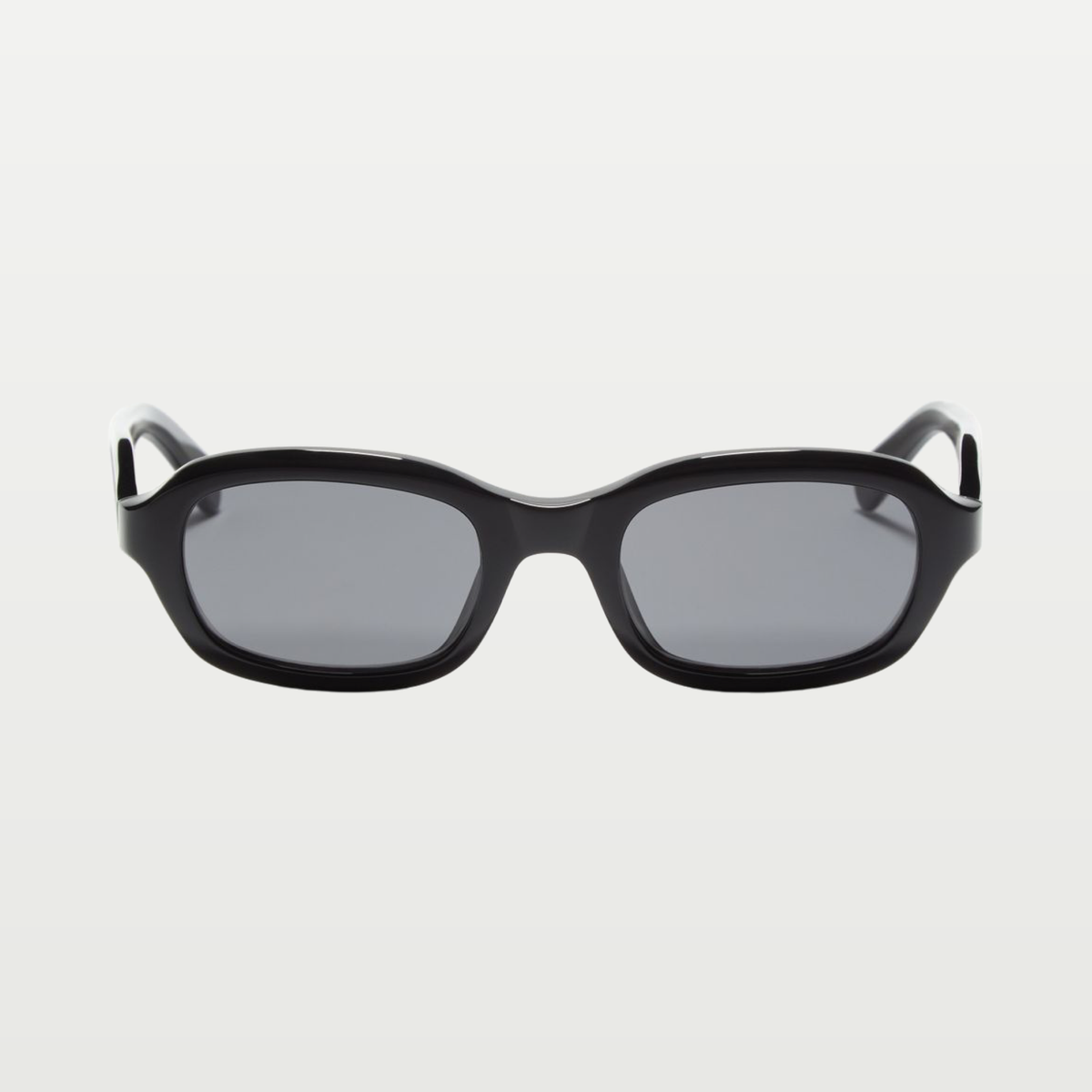 Valentino Rectangular Acetate Eyewear — BLACK/GRAY