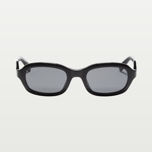 Valentino Rectangular Acetate Eyewear — BLACK/GRAY