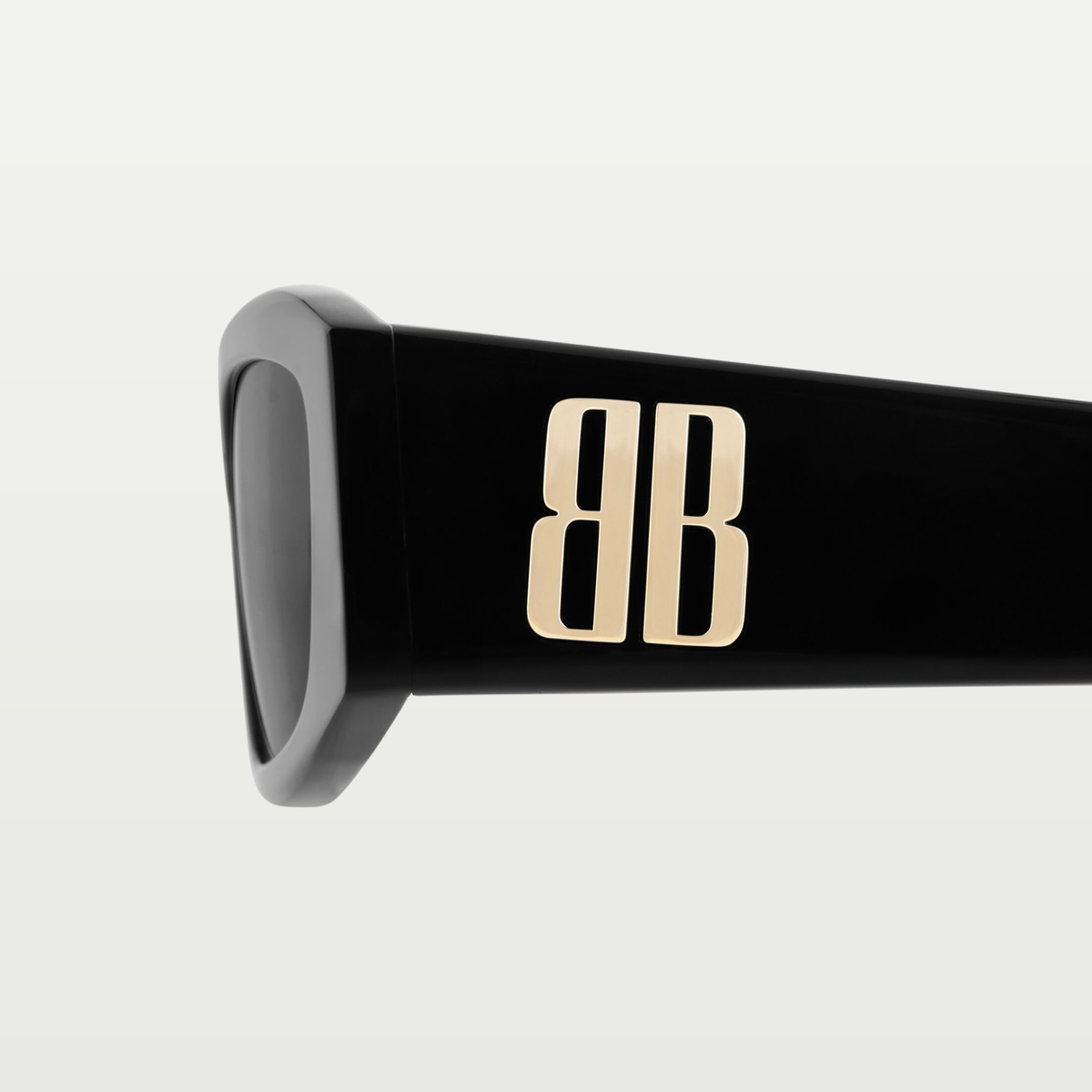 Balenciaga Women's Nano Rectangle Af Sunglasses in Black