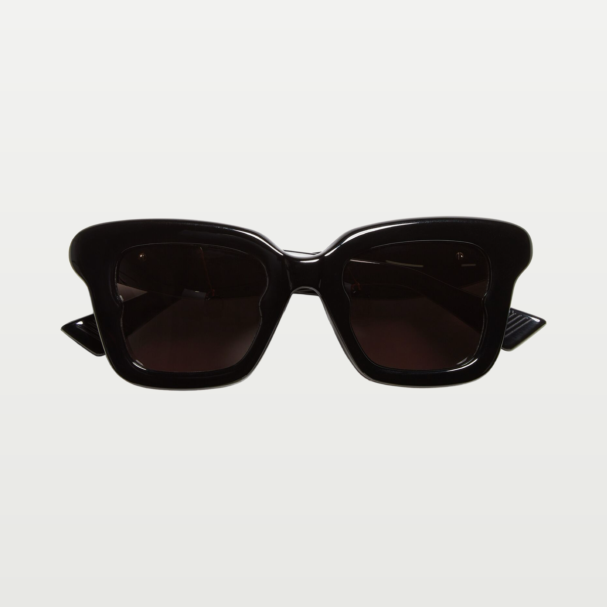 Bottega Veneta Sophia Ribbon Butterfly Sunglasses in Black/gray