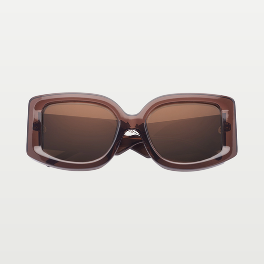 Emmanuelle Khanh Sunglasses 7082 — CRYSTAL BROWN
