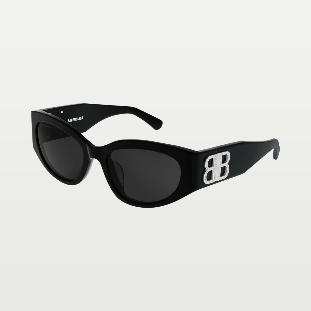 Balenciaga Women's Bossy Round Af Sunglasses in Black
