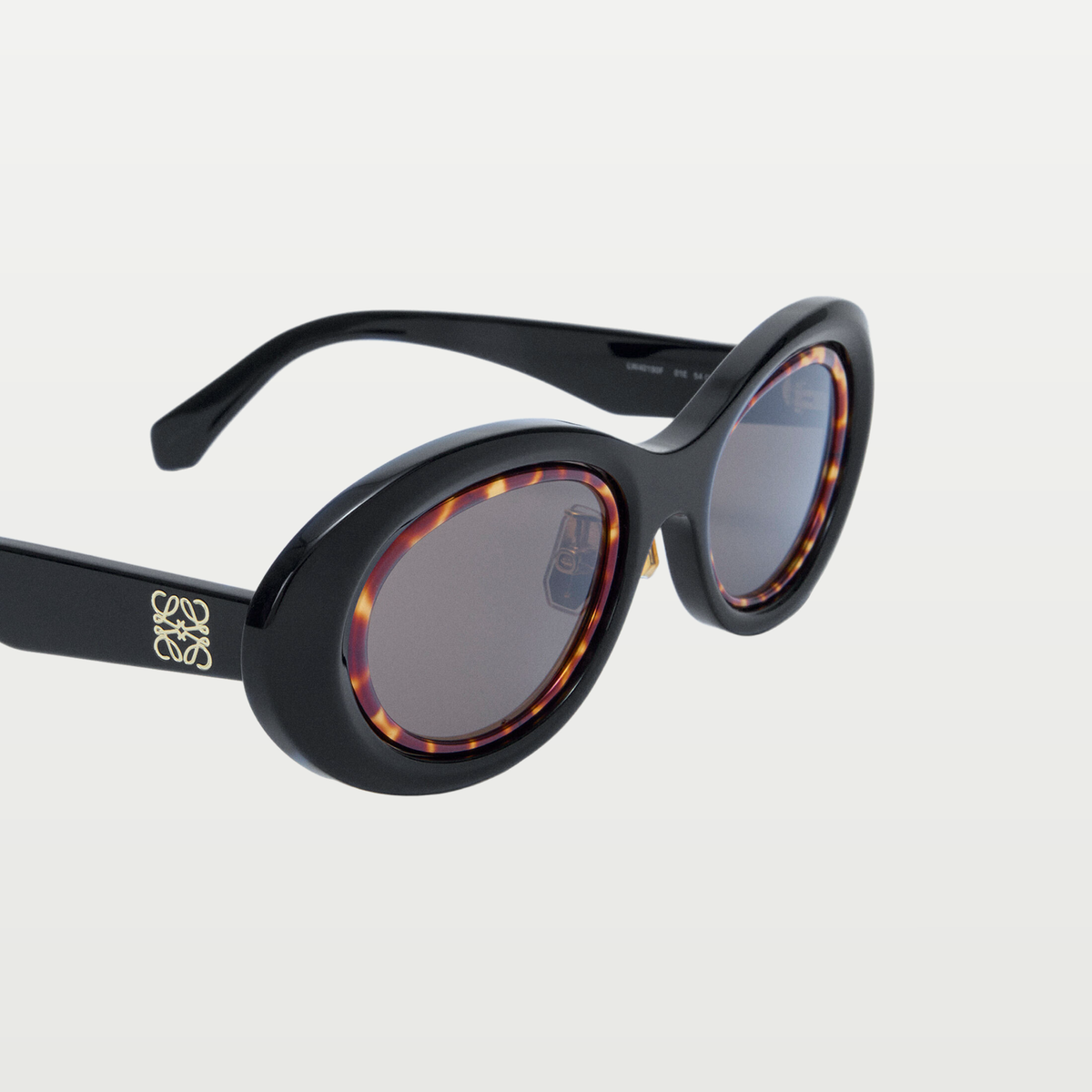 LOEWE Mini Anagram Oval sunglasses in Black