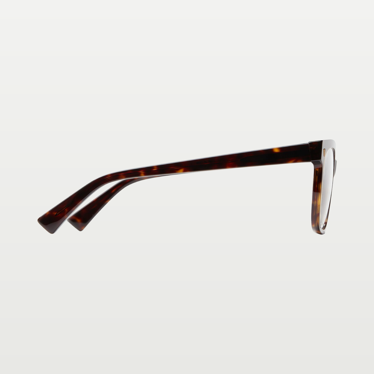 Bottega Veneta Women's Soft Recycled Acetate Square Eyeglasses in Havana/transparent