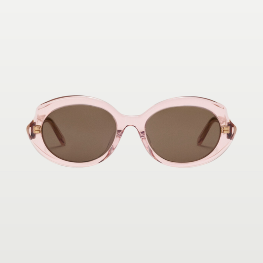 LOEWE Mini Oval Slim sunglasses in Transparent Antique Rose