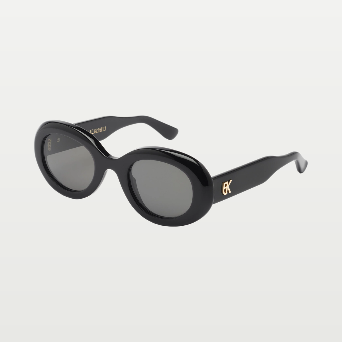 Emmanuelle Khanh Sunglasses QUEEN — BLACK GLOSSY