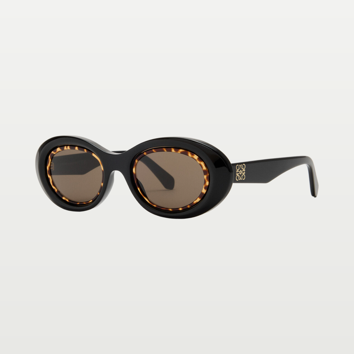 LOEWE Mini Anagram Oval sunglasses in Black