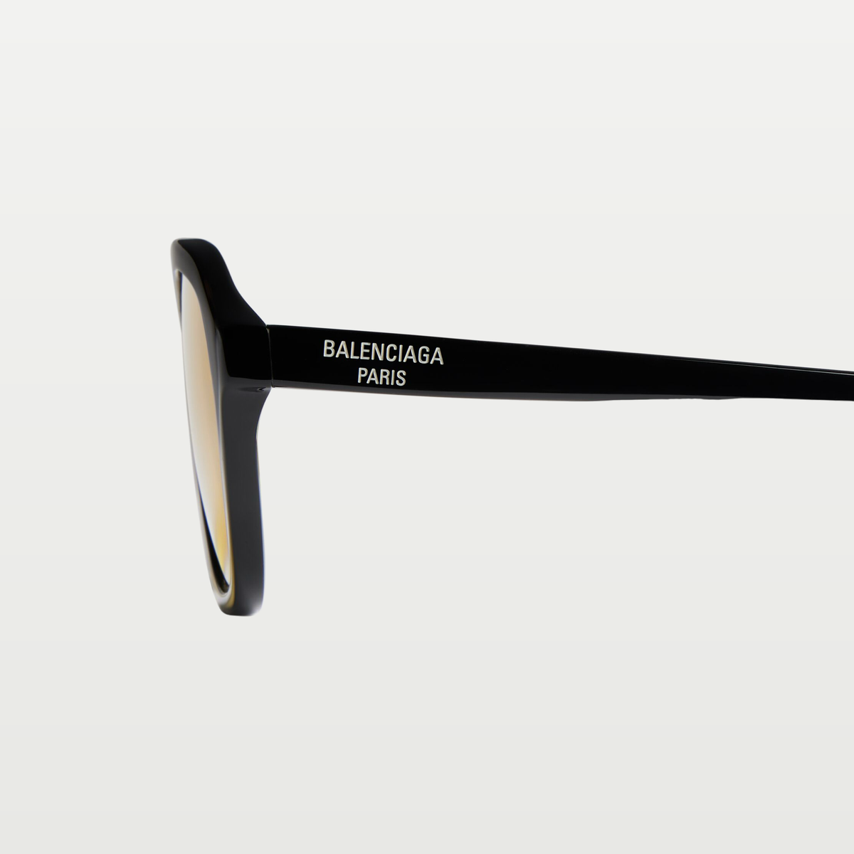 Balenciaga Men's Daily Pilot Sunglasses in Black/yellow — Black/Yellow