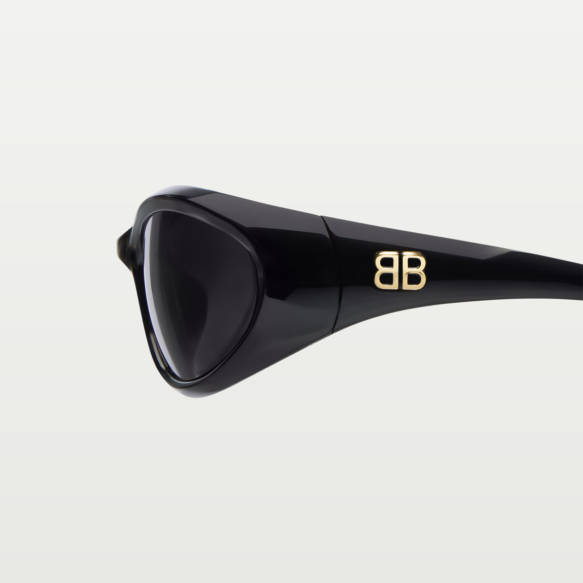 Balenciaga Sporty B Round Af Sunglasses in Black