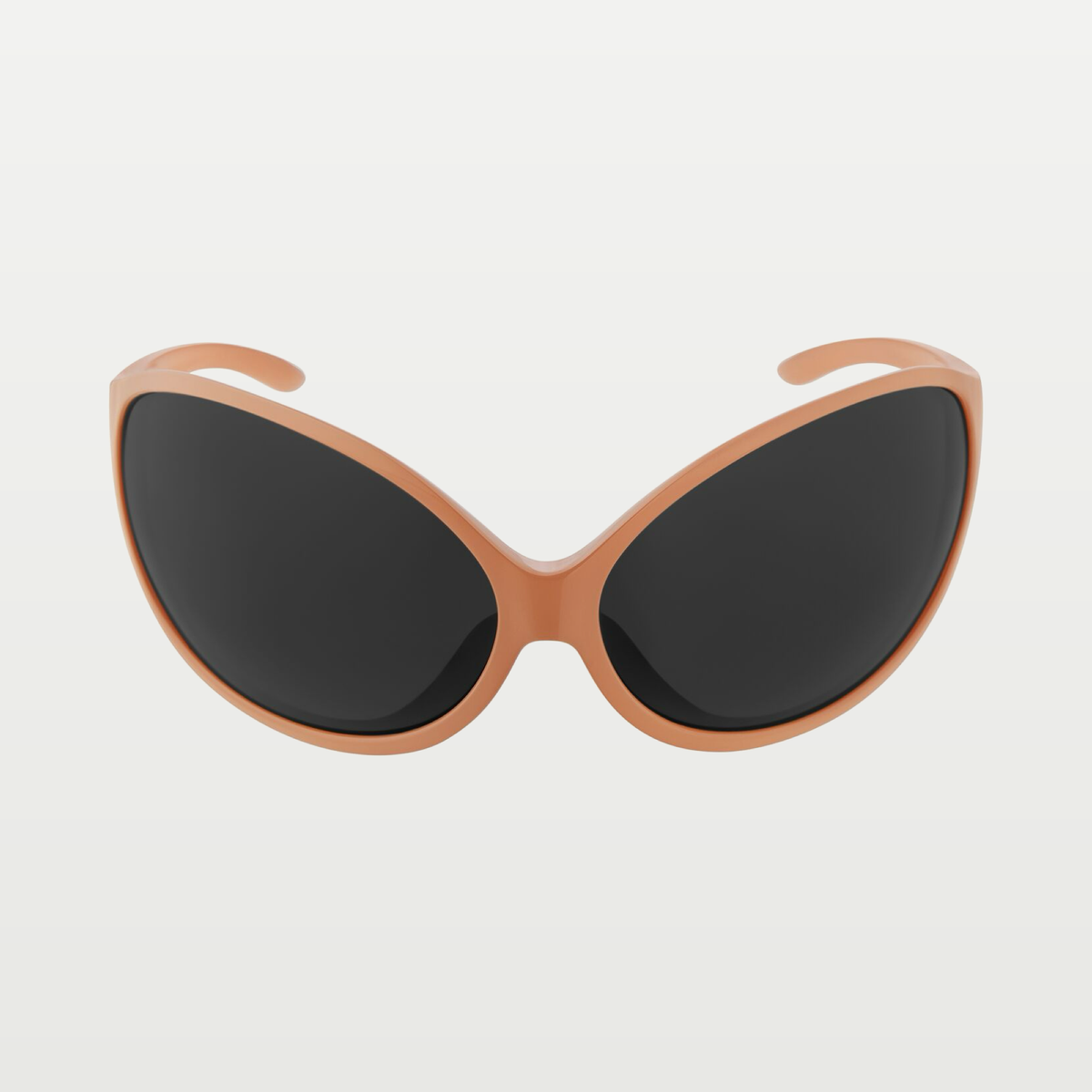 Balenciaga Phantom Round Sunglasses in Milky Nude