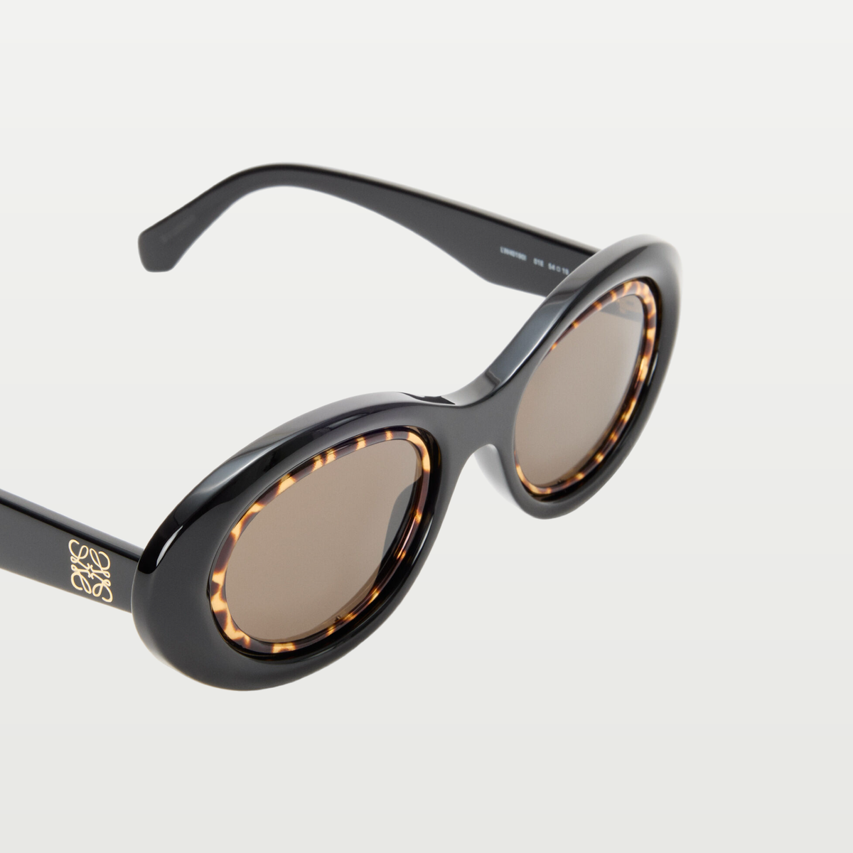 LOEWE Mini Anagram Oval sunglasses in Black