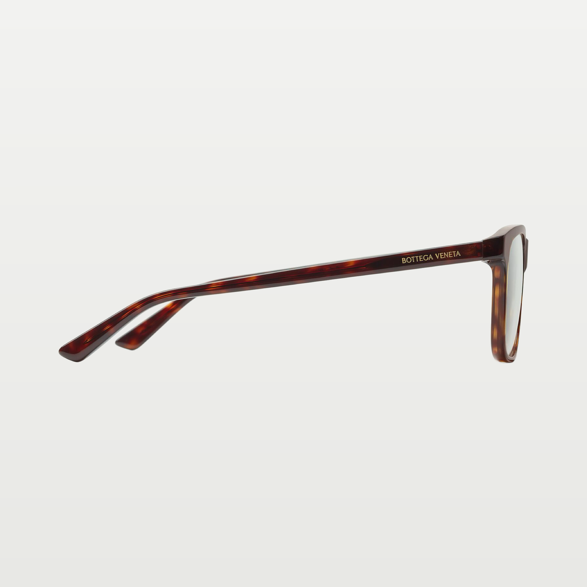 Bottega Veneta Classic Square Eyeglasses in Havana/transparent