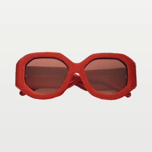 Emmanuelle Khanh Sunglasses ANCORA — ROSSO