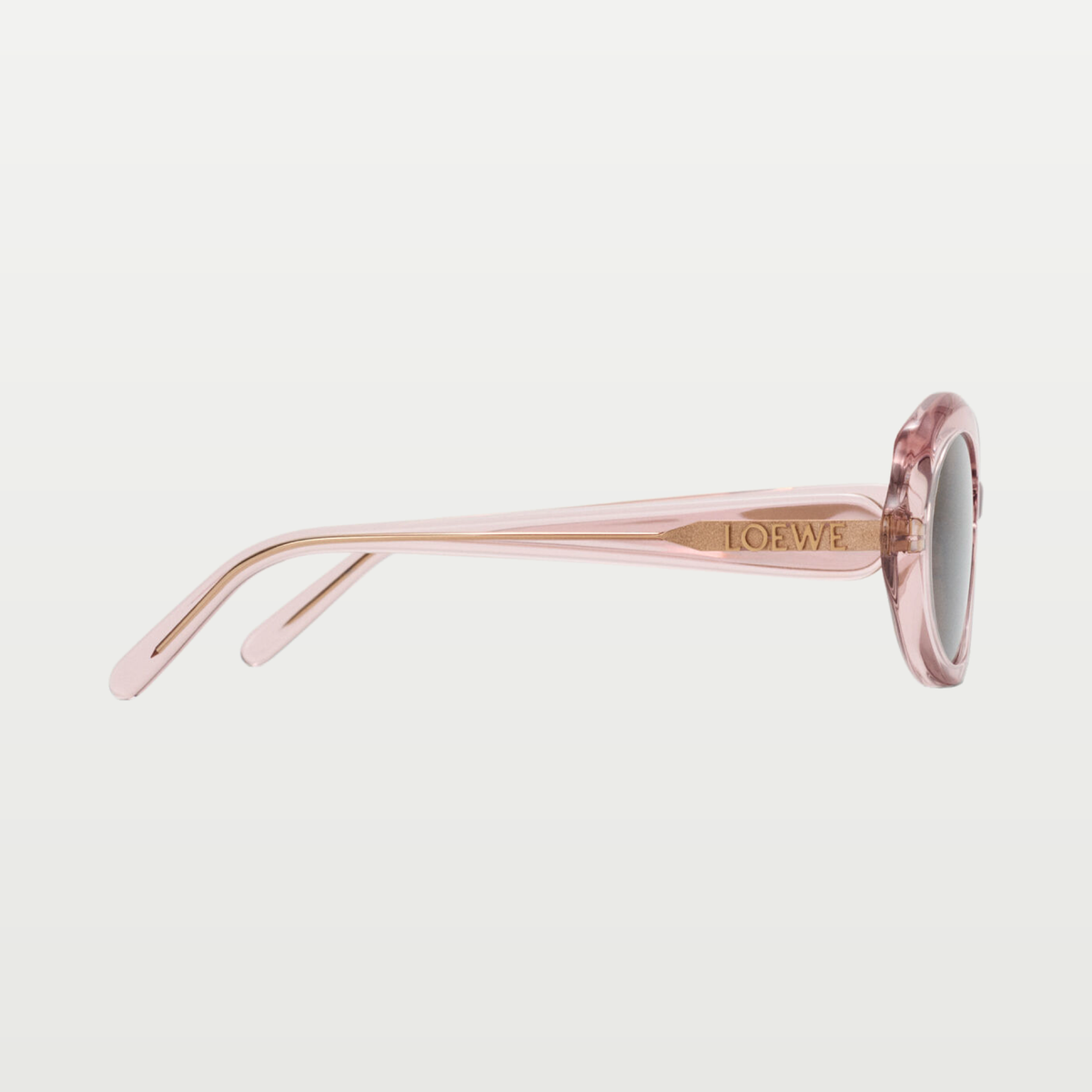LOEWE Mini Oval Slim sunglasses in Transparent Antique Rose