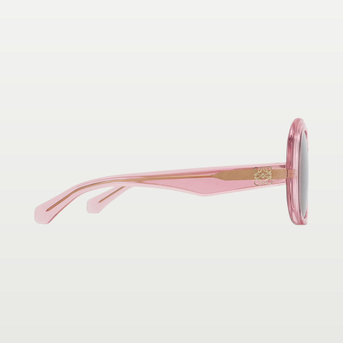 LOEWE Mini Anagram Steps Square sunglasses in Transparent Pink