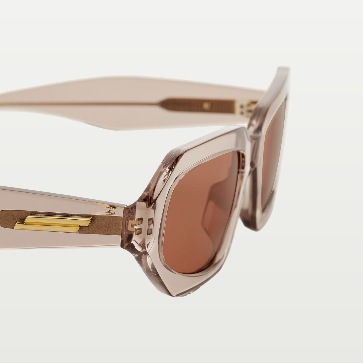 Bottega Veneta Classic Oval Sunglasses in Brown