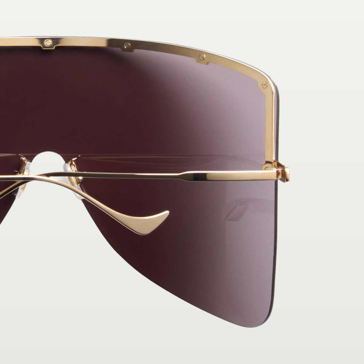 Valentino Metal Mask Eyewear — GOLD/GREY