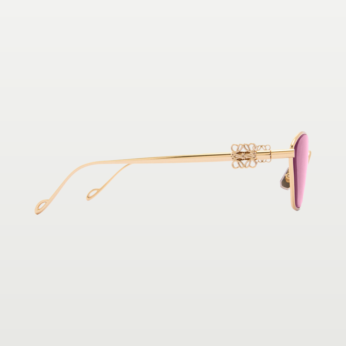 LOEWE Anagram hexagonal sunglasses in Burgundy