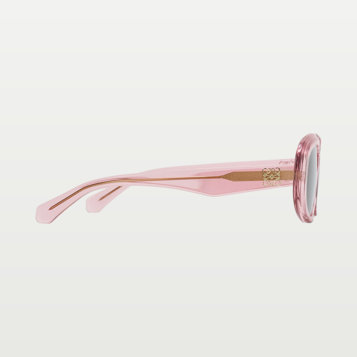 LOEWE Mini Anagram Steps Rectangular sunglasses in Transparent Pink