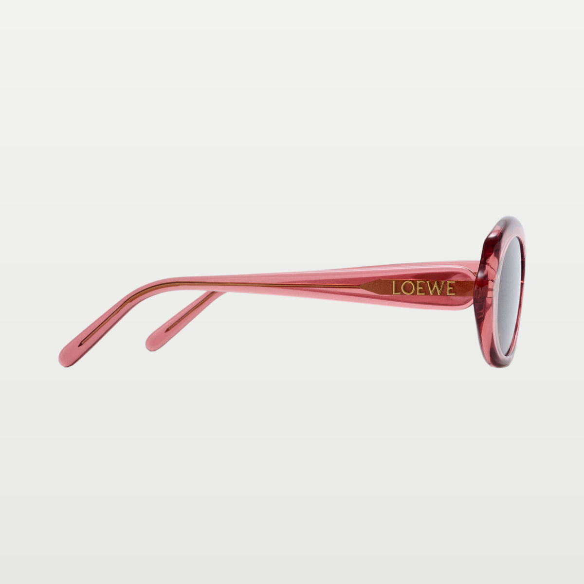 LOEWE Mini Oval Slim sunglasses in Transparent Coral