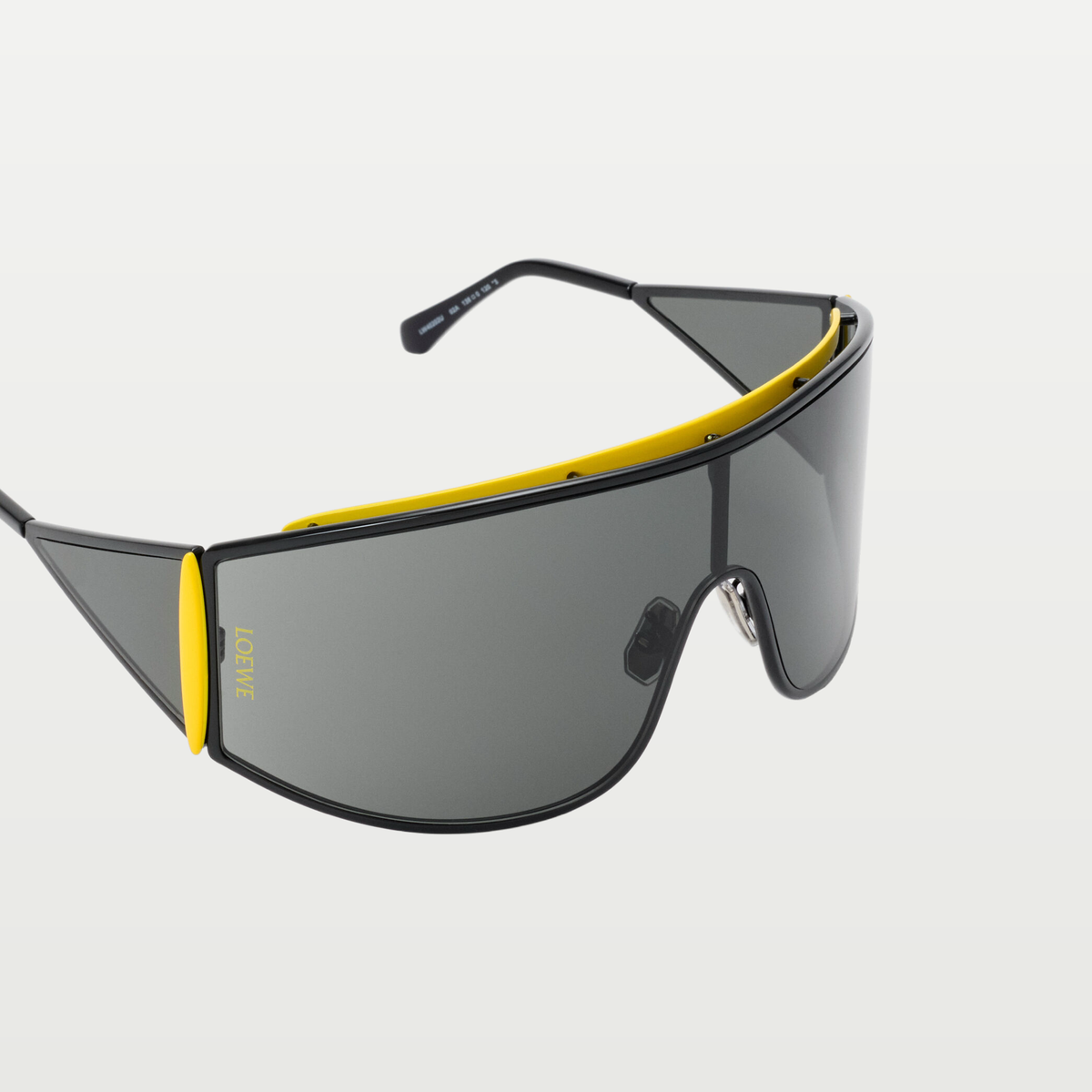 LOEWE Speed Shield sunglasses in Black/Yellow