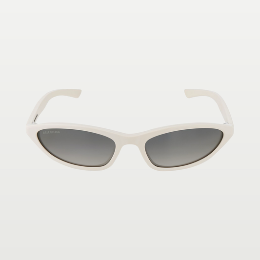 Balenciaga Women's Neo Oval 2.0 Sunglasses in Off White